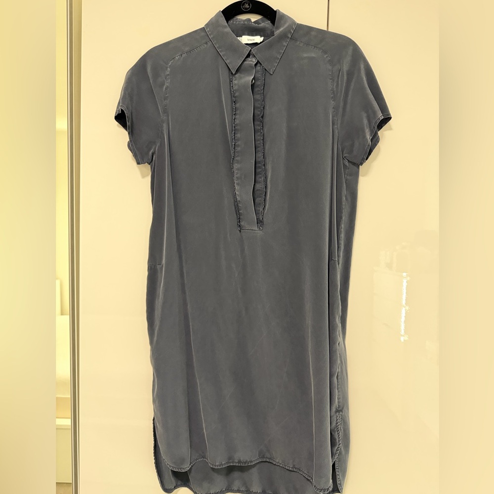 Vince Women's Navy Midi Dress